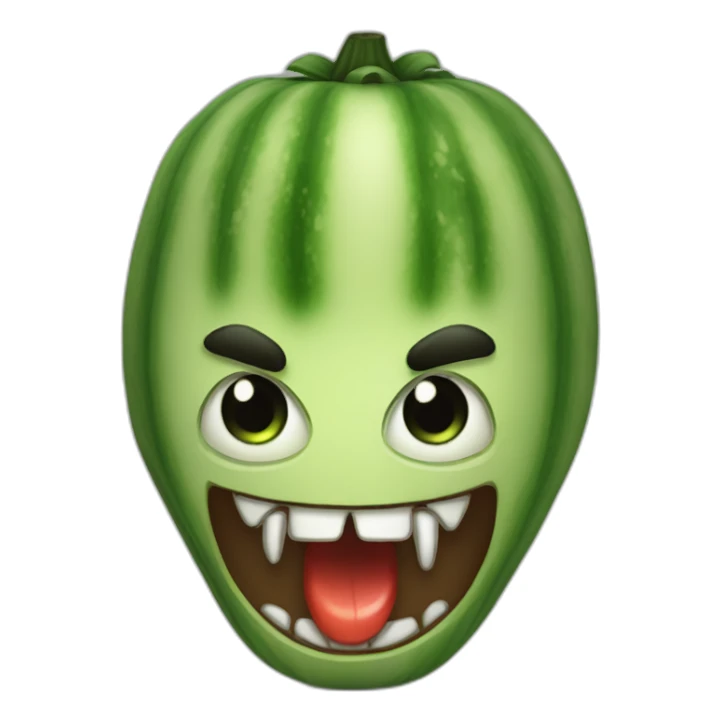 Cantaloupe-skin-vampire sticker