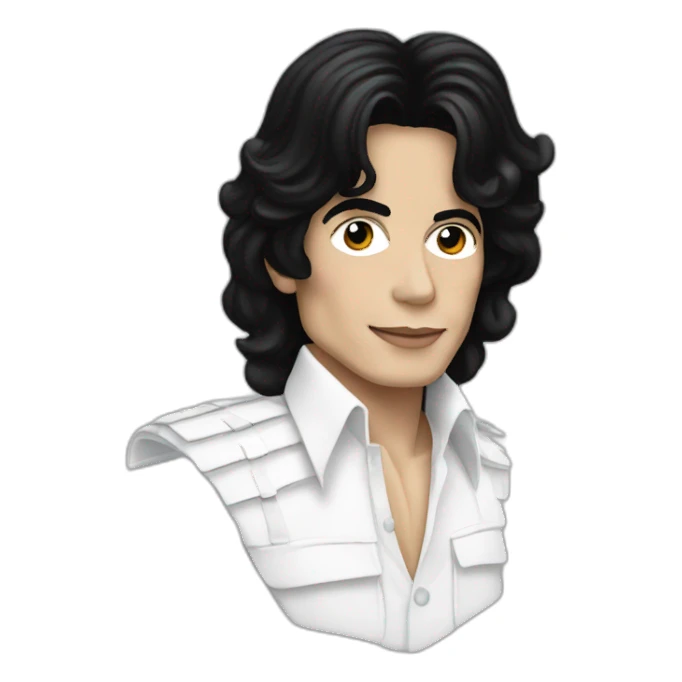 White Michael jackson sticker