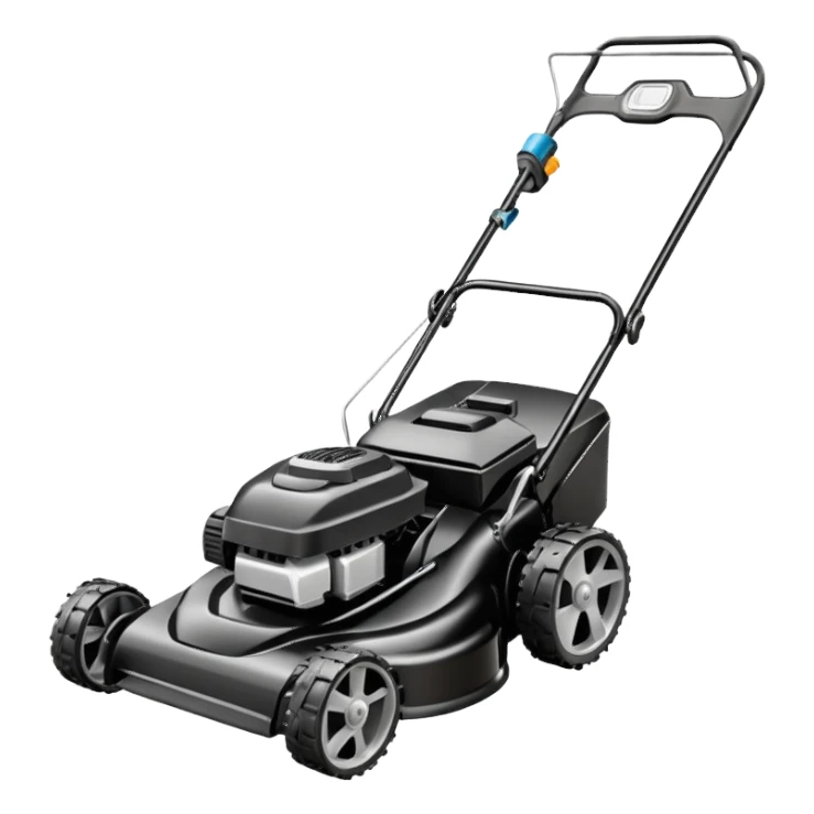 Black Lawnmower sticker