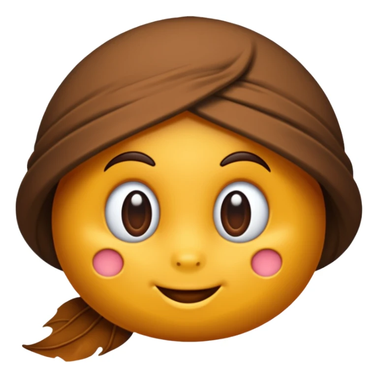 Crie um emoji de laço marrom sticker