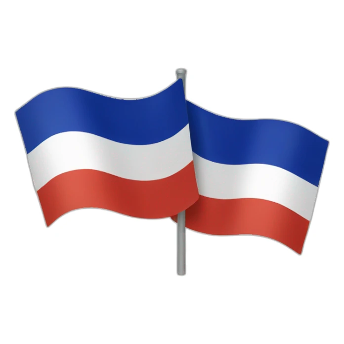 double french flag sticker