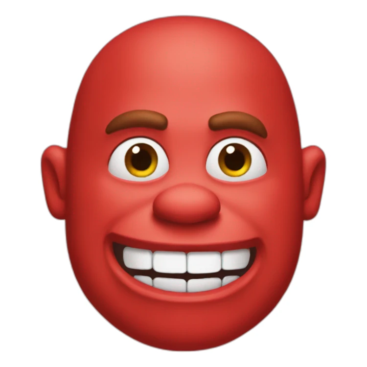 red-shrek sticker