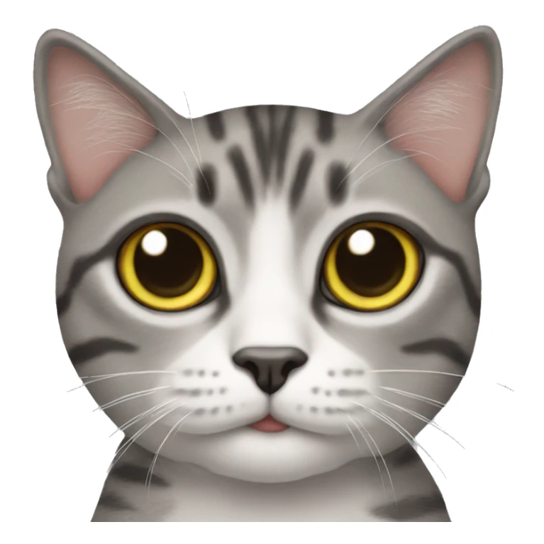 with cat with googly eyes sticker