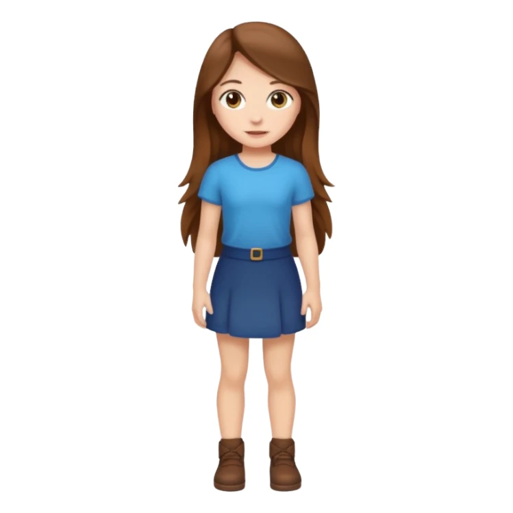 A full-length girl sticker