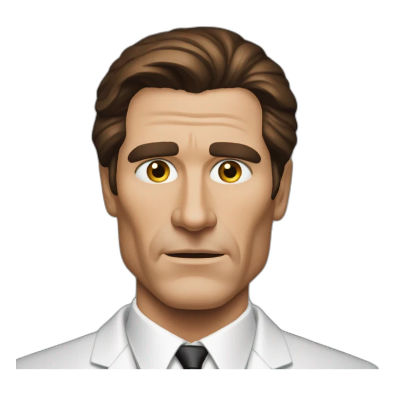 patrick bateman stare sticker