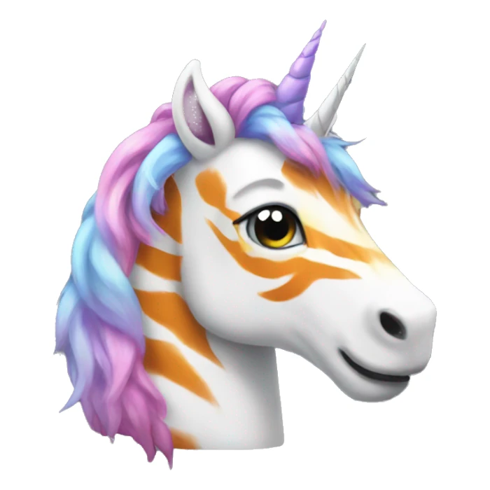 Unicorn mixed with the tiger sticker
