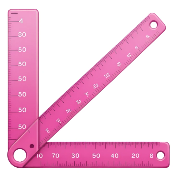 mac os icon pink ruler sticker