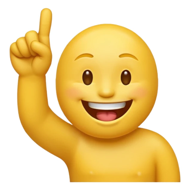 A laughing emoji that middle finger me sticker