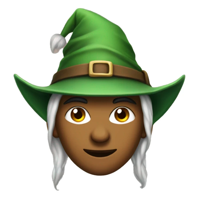 Fierce elf ranger wearing fedora  sticker