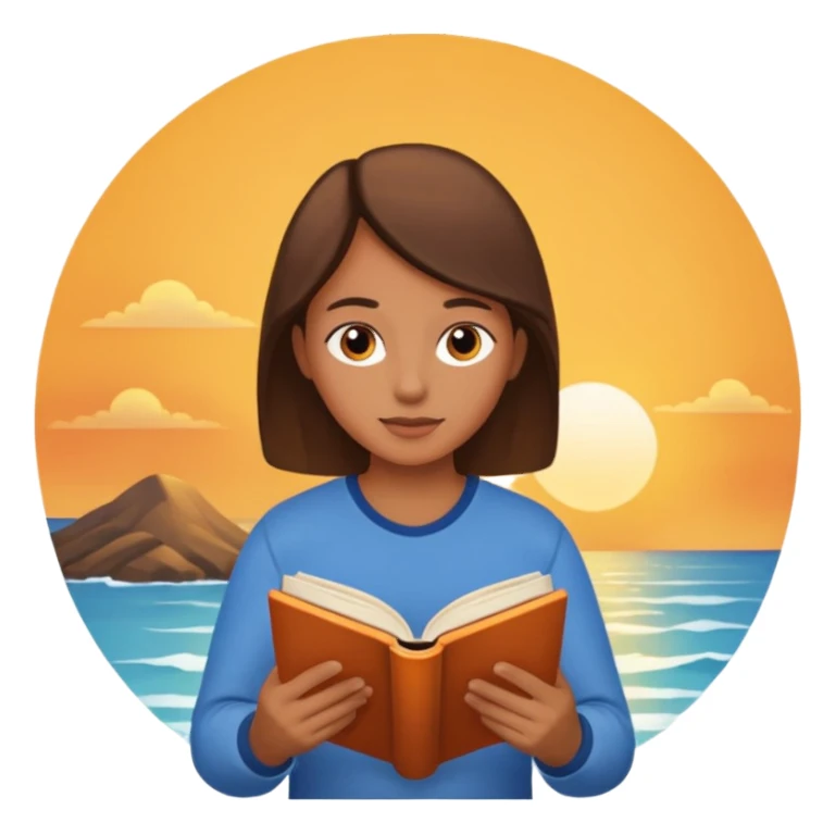 Sunrise with book sticker