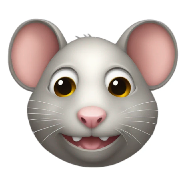 rat scary costume sticker