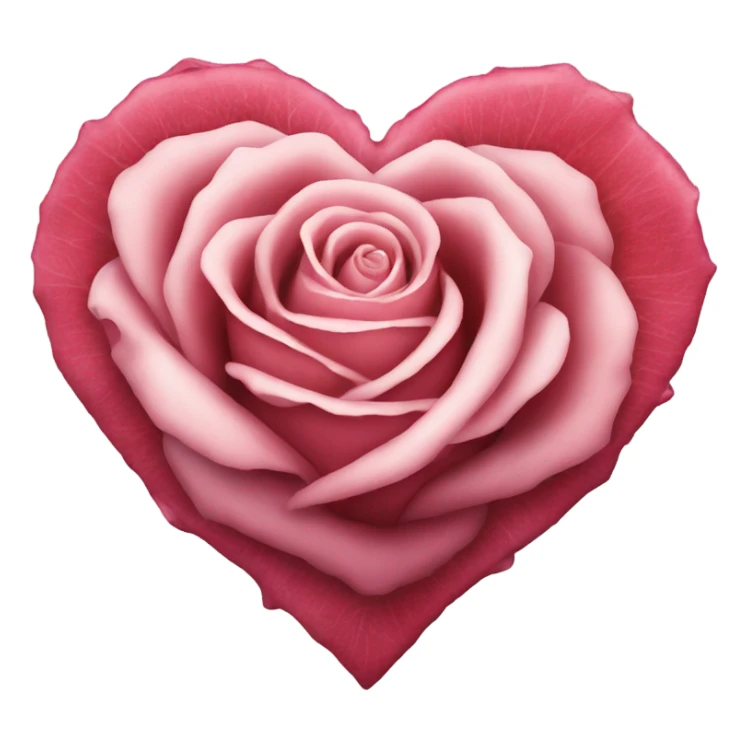 Rose heart  sticker