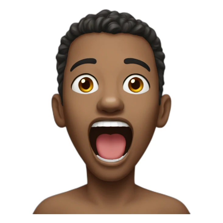 Adisson rae with open mouth sticker