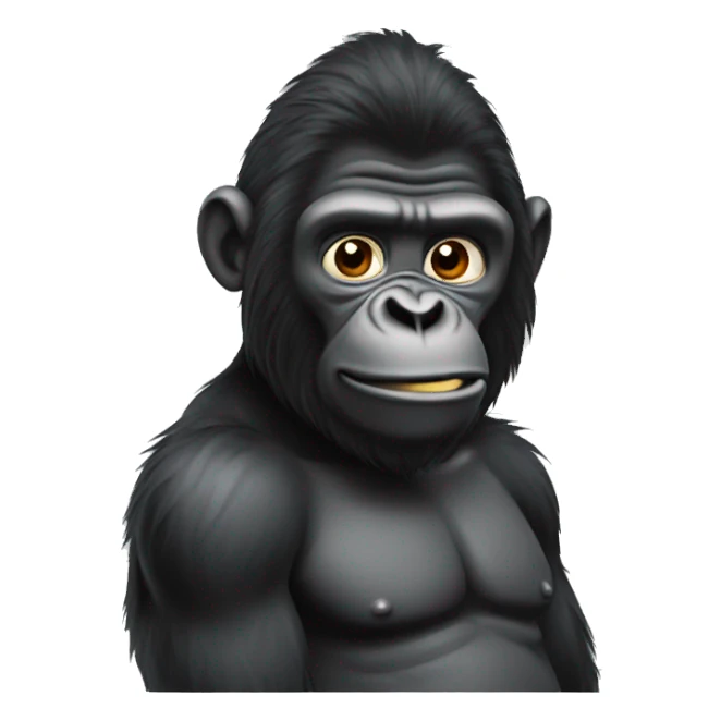 gorila using hair oil sticker