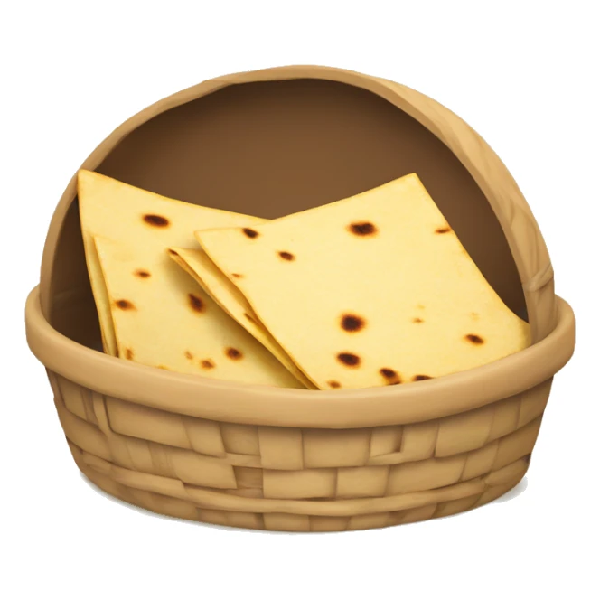 tortillas dentro de una canasta sticker