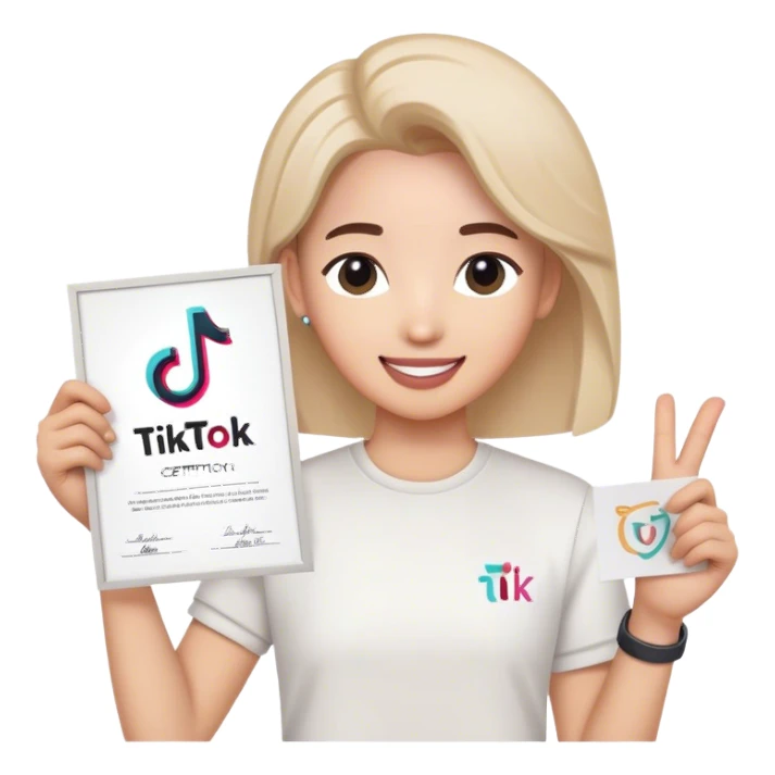 Sertification tiktok  sticker