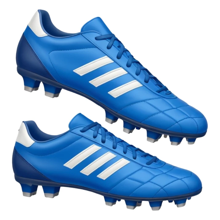 soccer shoes blue sticker