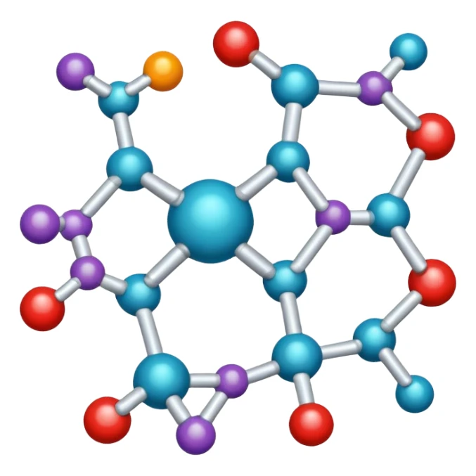 hormone molecule sticker