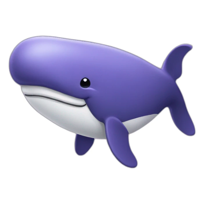 purple whale-rich sticker