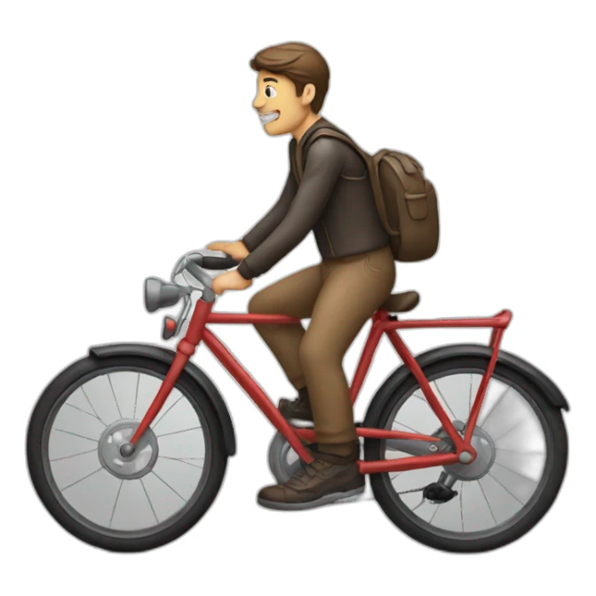 Bike with man sticker