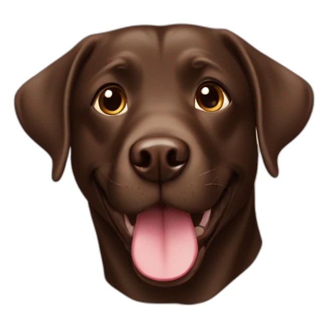 Happy-chocolate-labrador sticker