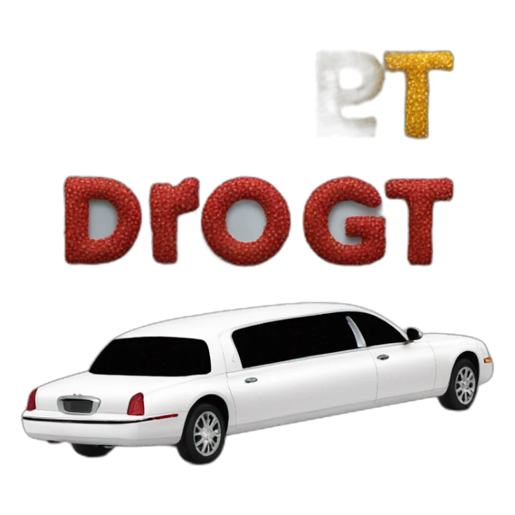 RGT lettering on a large limousine sticker