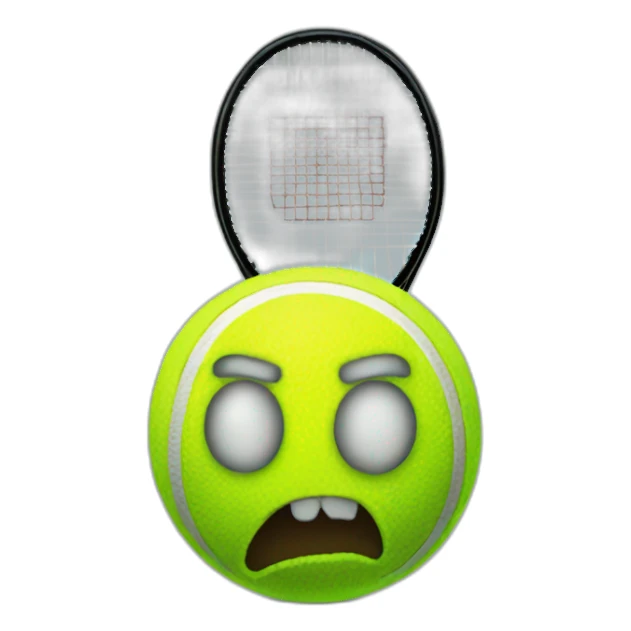 spooky tennis ball sticker