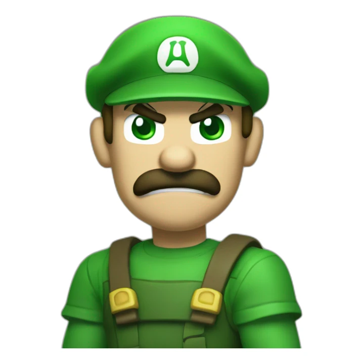Luigi angry doomguy sticker