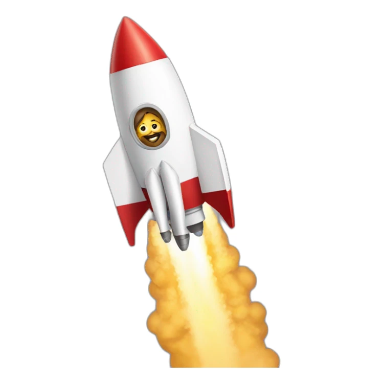 Christ on a rocket sticker