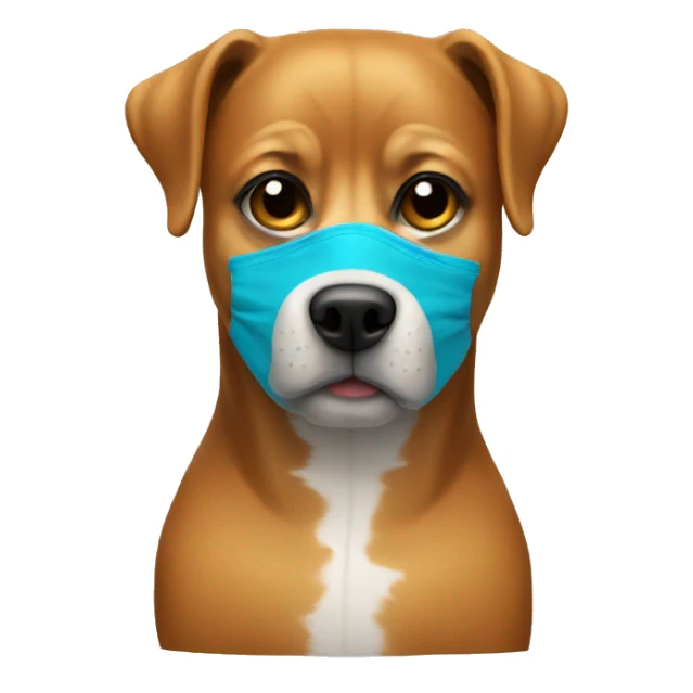 dog with ski mask  sticker