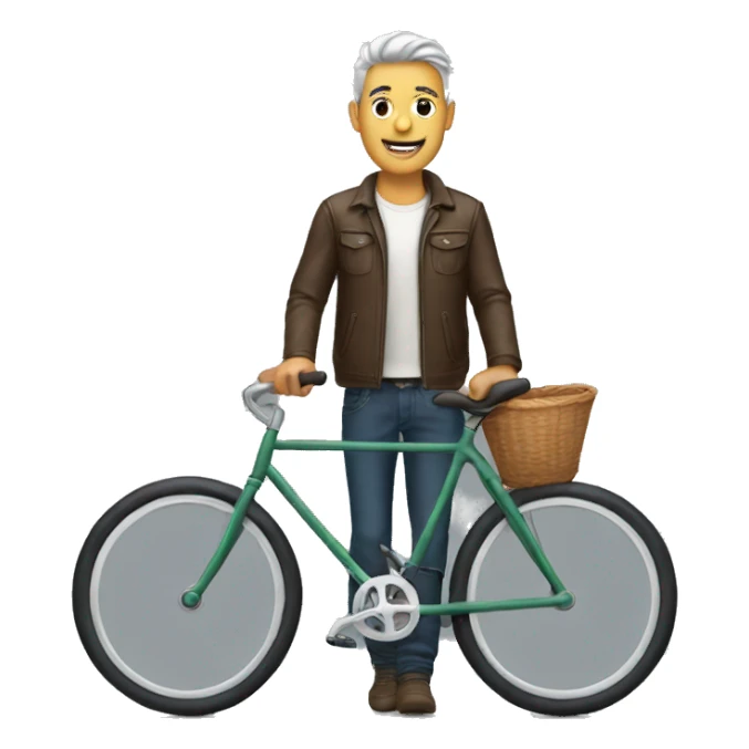 Men wih bike sticker