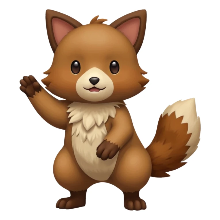 Rocruff-Pokémon, full body sticker