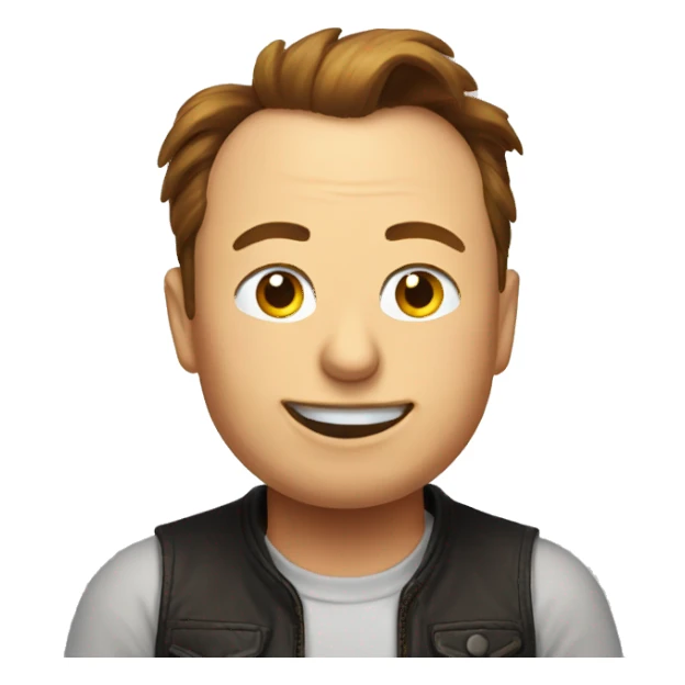 a chicken Elon Musk sticker