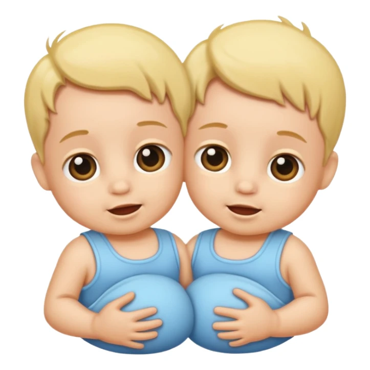 Two baby twins sticker