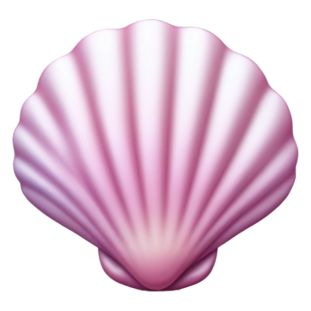 pink shell with pearlescent sheen sticker