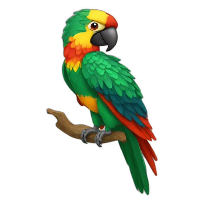 guacamaya roja sticker
