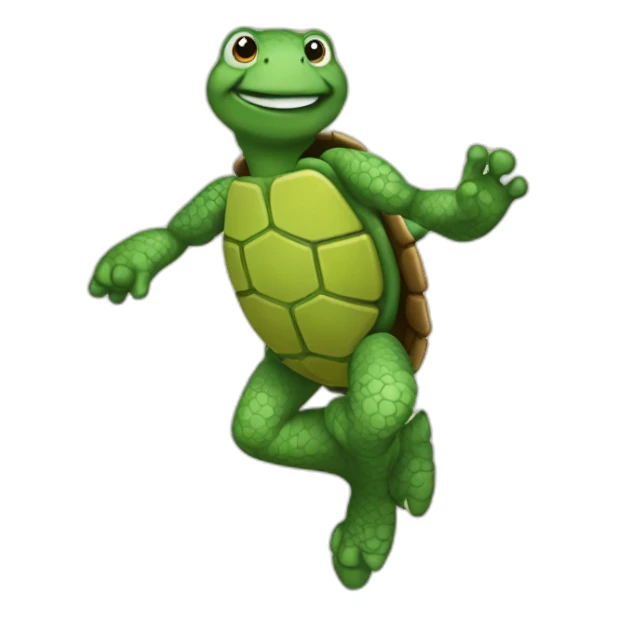 tortuga bailando sticker