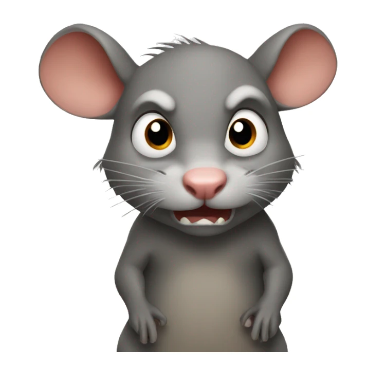 angry rat sticker