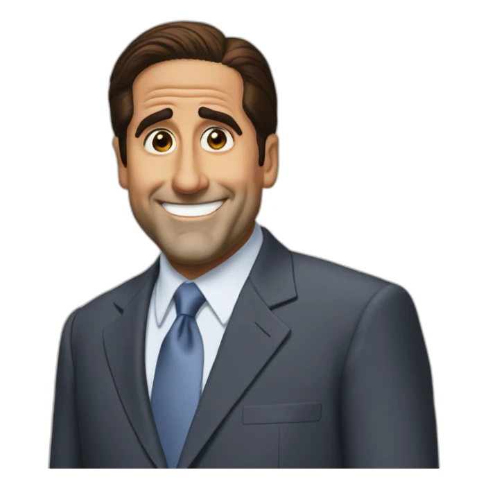 michael scott happy sticker