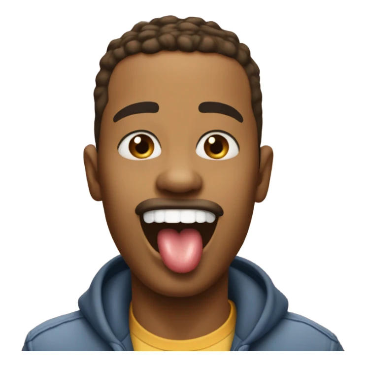 Sticking tongue out ￼ sticker