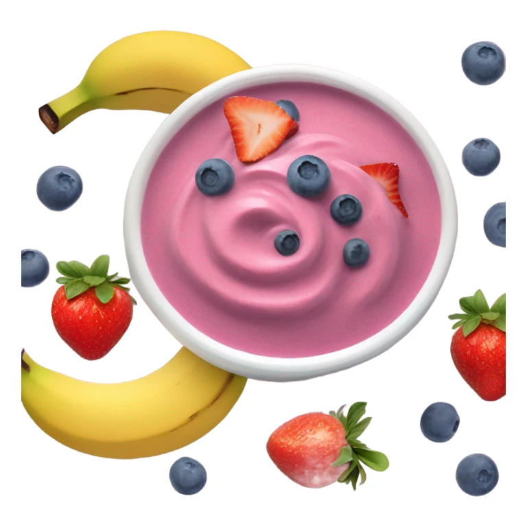 Fruit smoothie bowl sticker