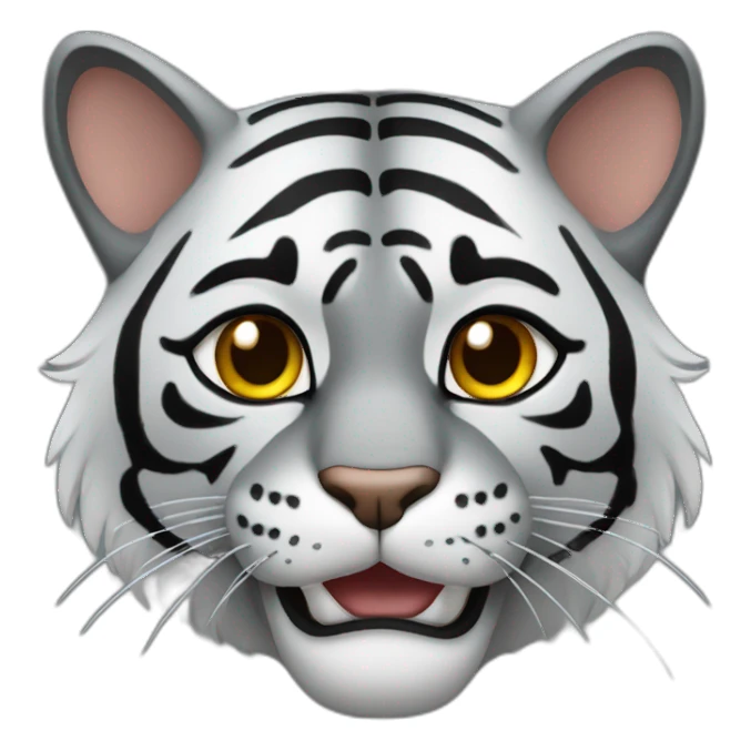 Chat tigré gris et noir sticker