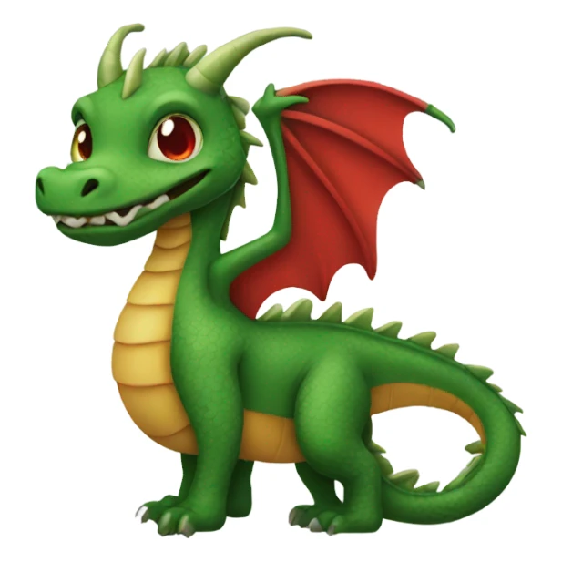 Lets make a red/green dragon sticker