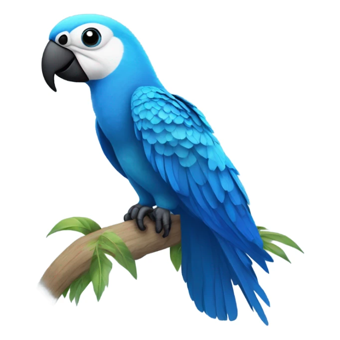 Blue spix macaw sticker