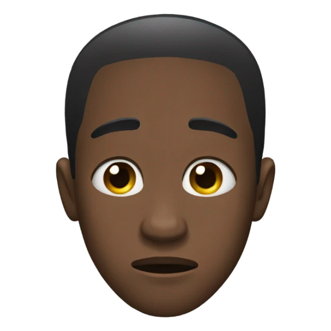 Black man crying tears sticker