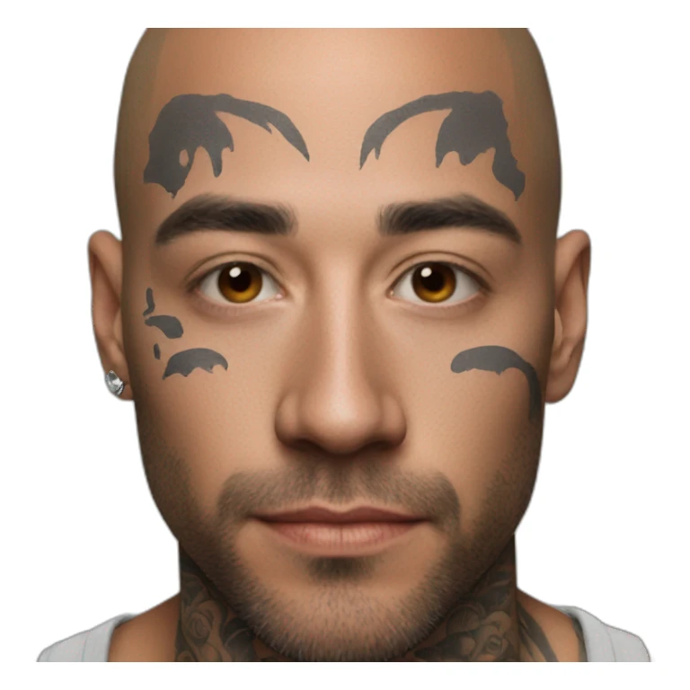 man face tattoos sticker