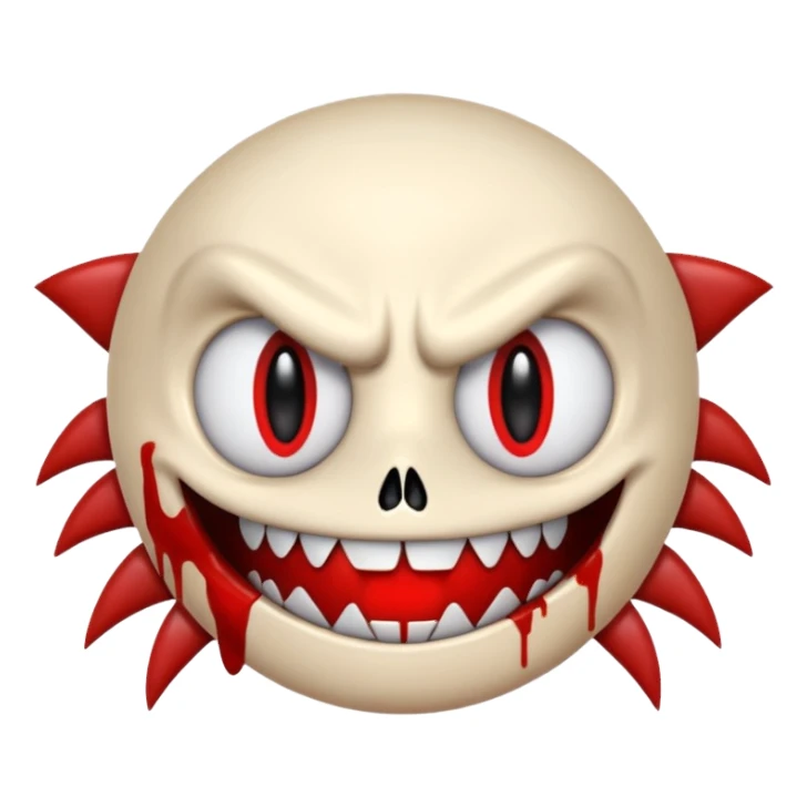 Sonic.exe with a sinister grin sticker