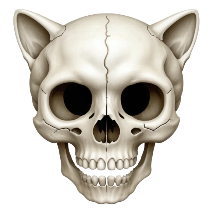 xray cat scull sticker