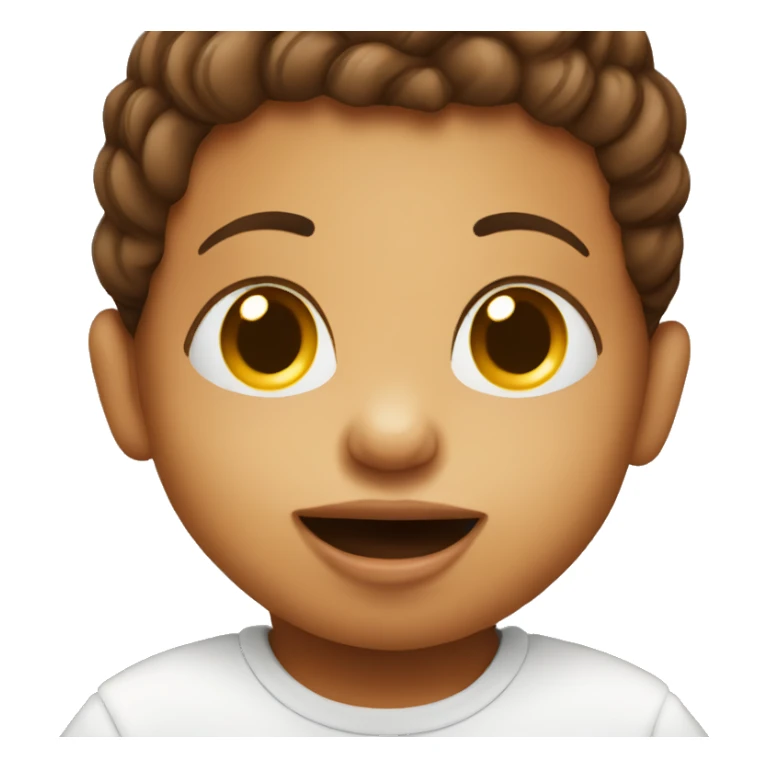 baby with coffee sticker