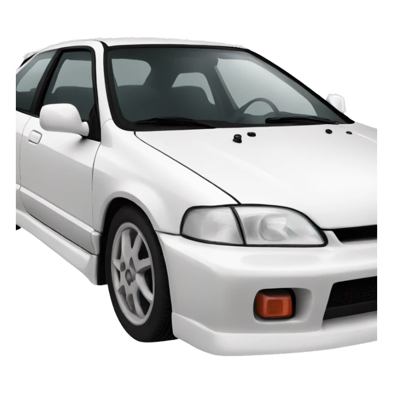 Honda Civic EG white hatchback sticker